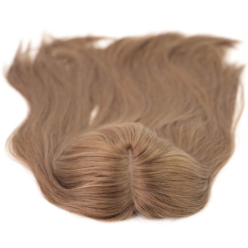 Silk Topper European human hair with weft silk base for women YR007